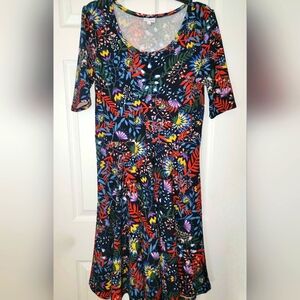 Lularoe Fit& Flare Scoop Neck Dress